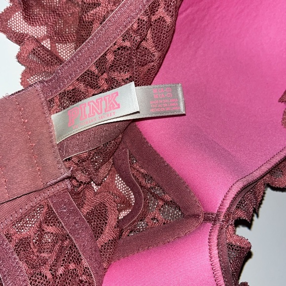 PINK HALTER BRA - Picture 3 of 3